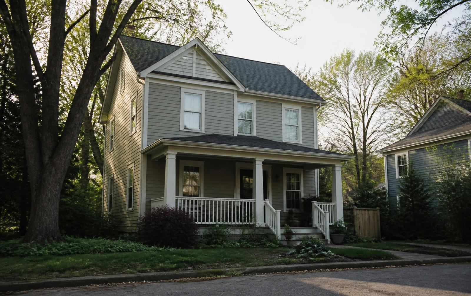 A quiet residential street home in Metro Atlanta